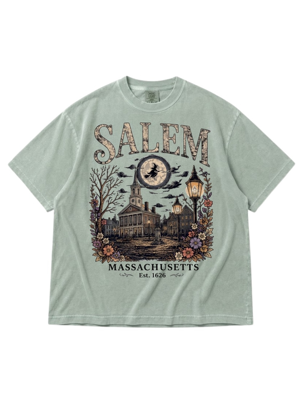 Comfort Colors Salem Massachusetts Graphic Tee - Bay